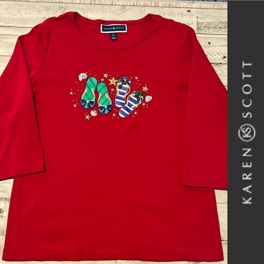 Karen‎ Scott Christmas Shirt